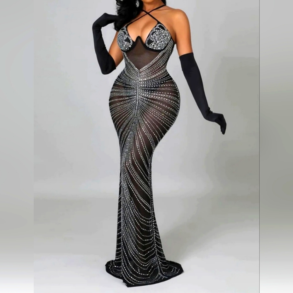 Sparkling Luxe Embellished Gown